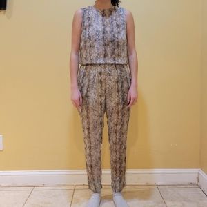 Snake Print Jumpsuit
